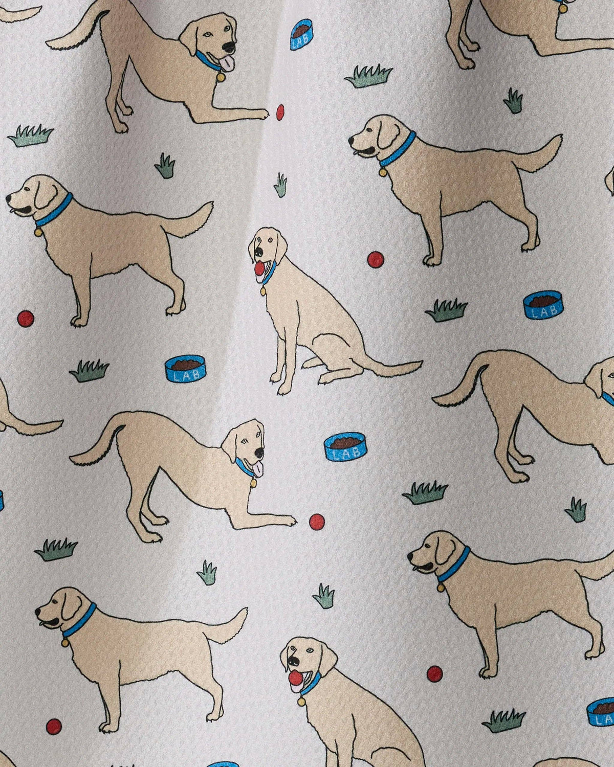 Lab Pals Tea Towel: Yellow-lab