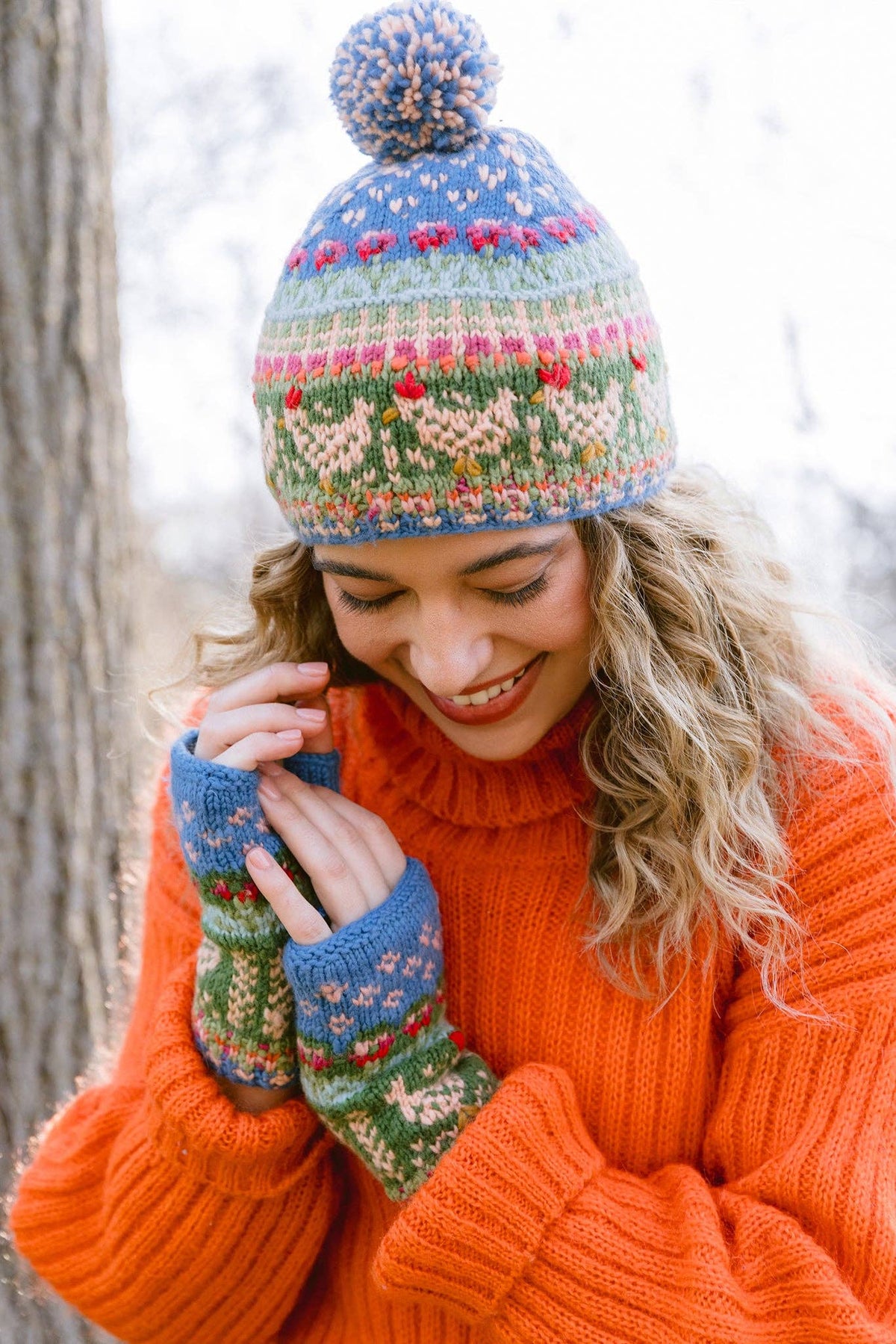 Heirloom Hen Hat: Blue