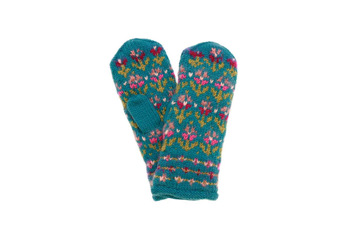 Leelu Mitten: Teal