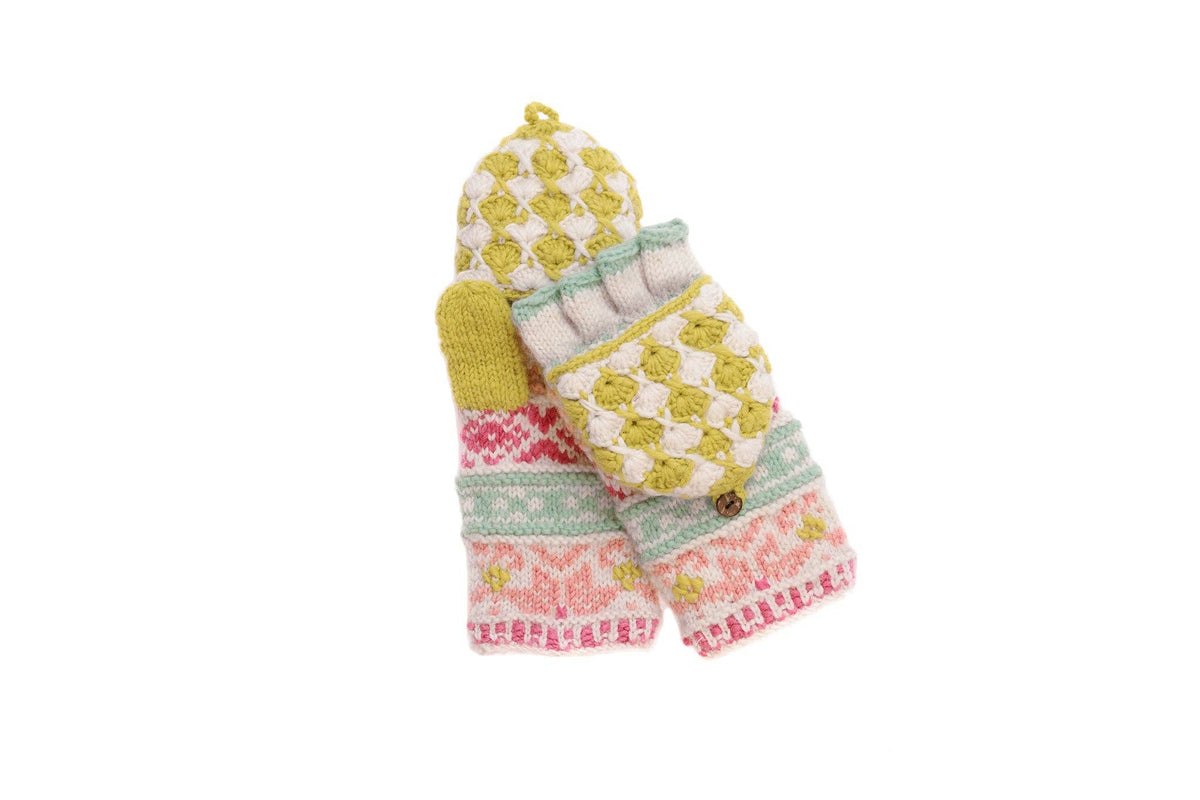 Antonia Convertible Mittens: Natural
