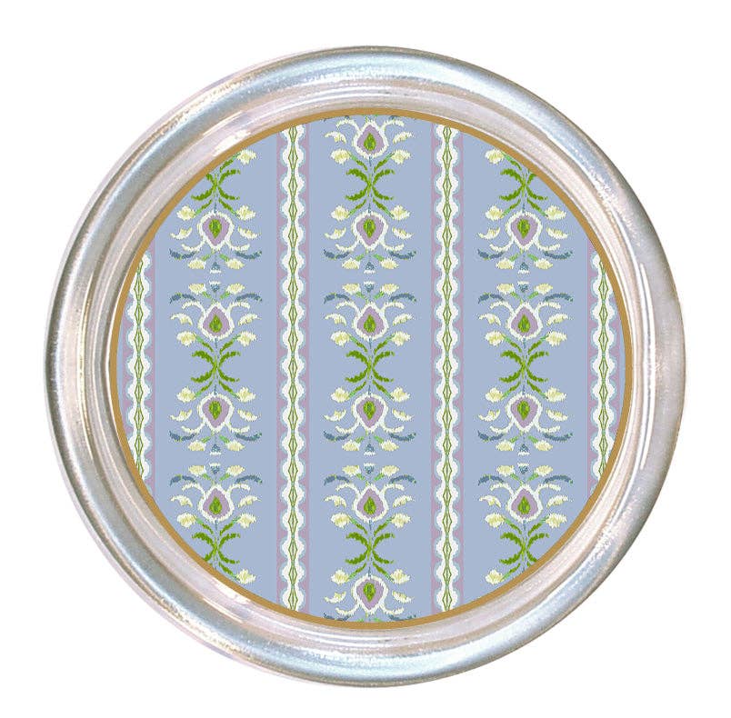 Rosemary Stripe Lavender by Laura Park Coaster