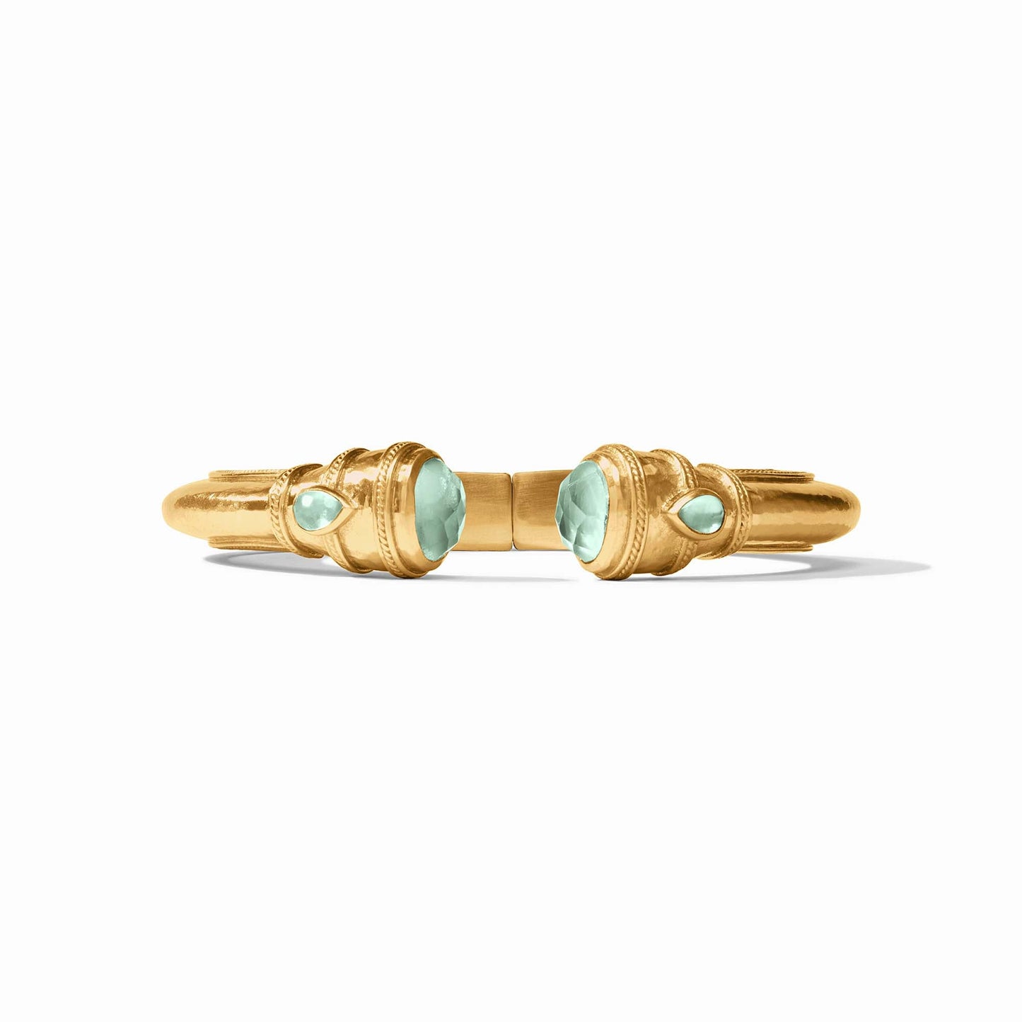 Julie Vos Cannes Demi Cuff in Iridescent Aquamarine Blue, Regular
