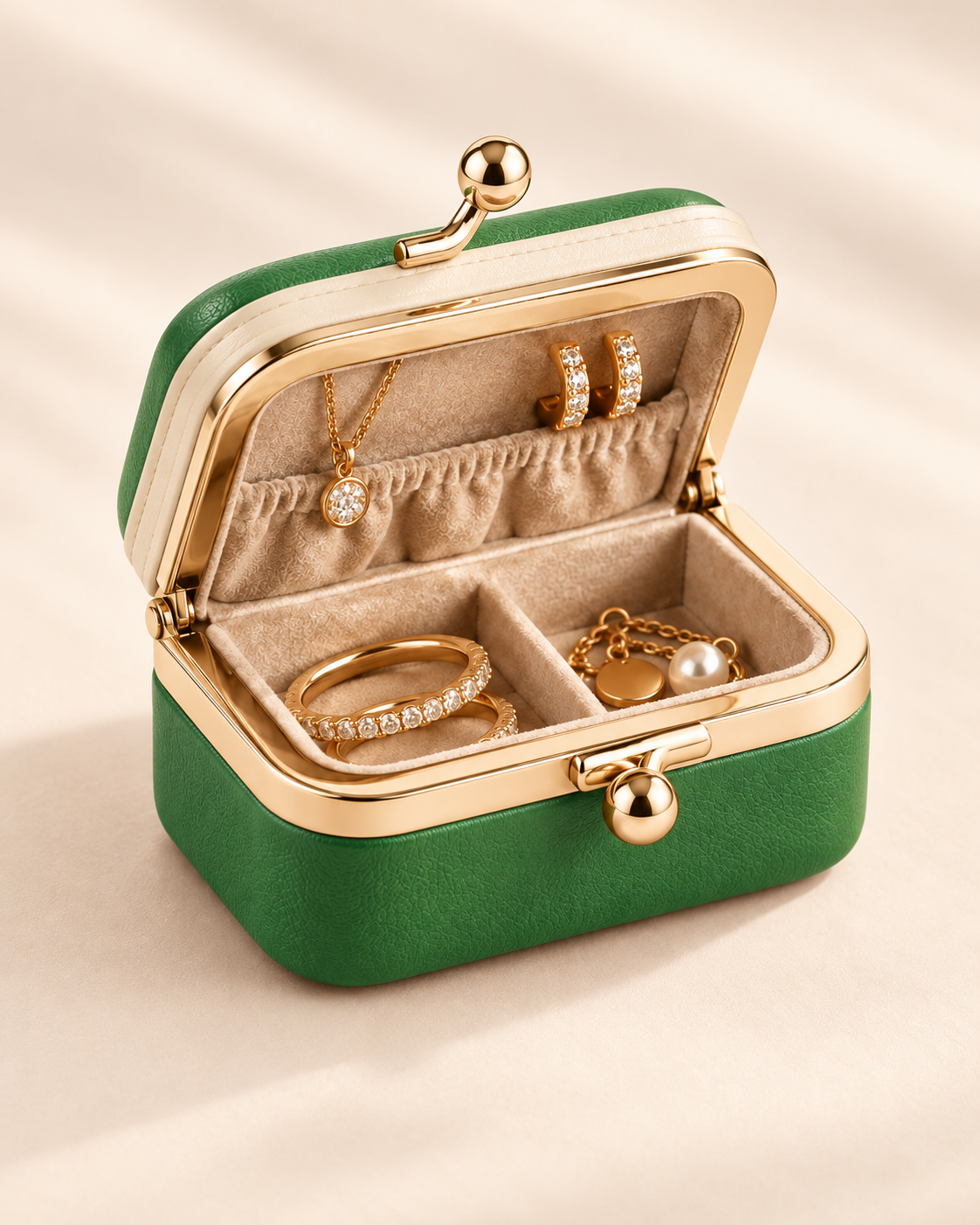 Little Gem — Mini Kiss-Lock Jewelry Case