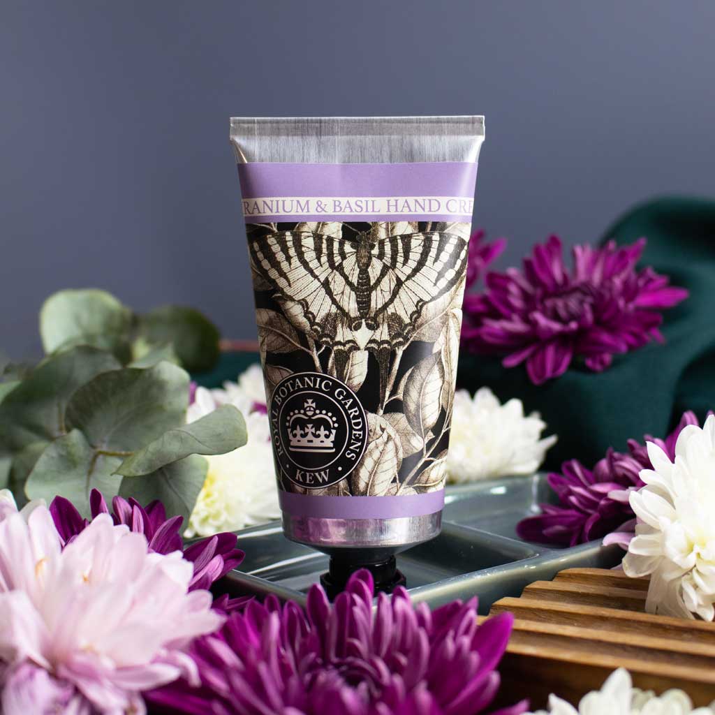 Kew Gardens Geranium and Basil Hand Cream