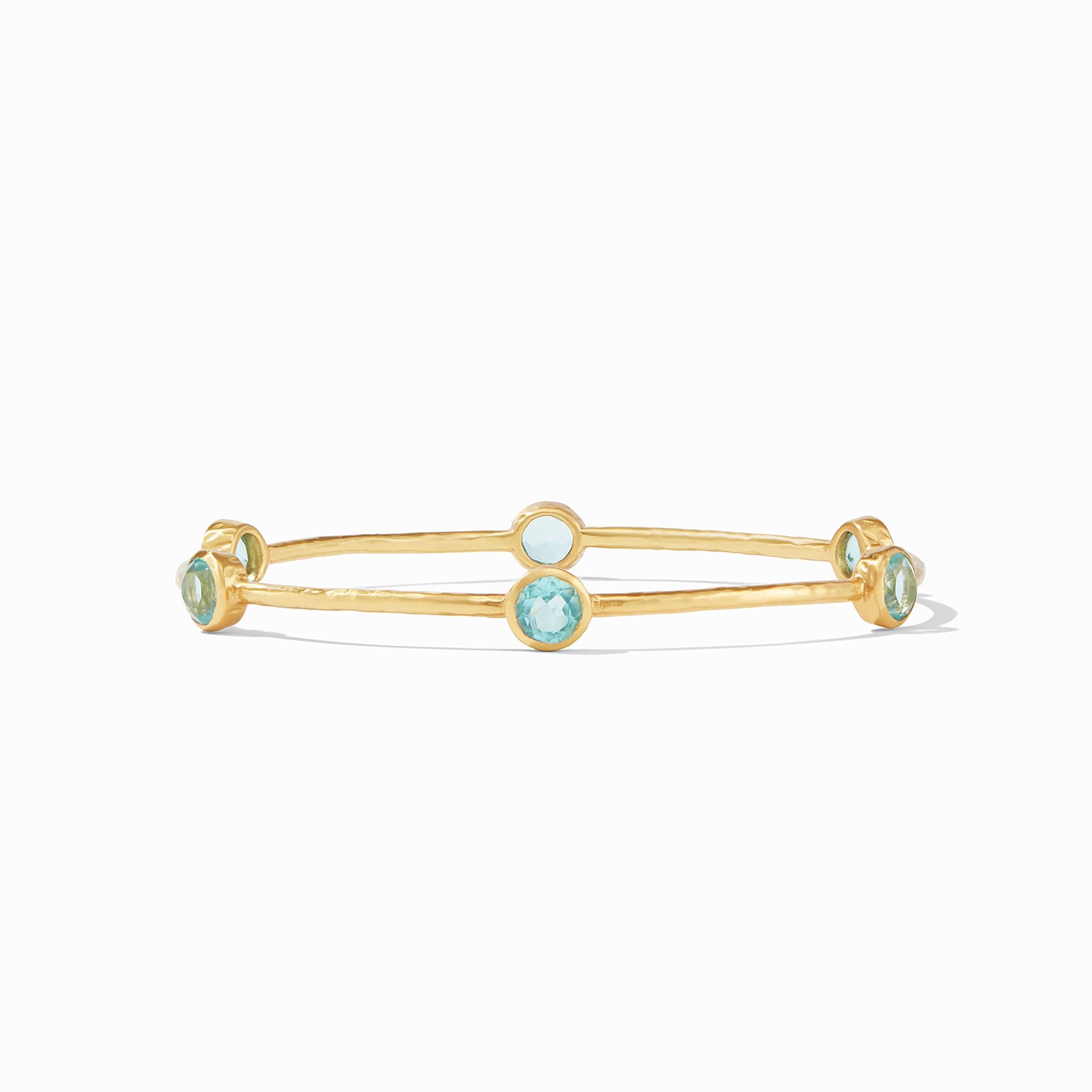 Julie Vos Milano Luxe Bangle in Bahamian Blue, Medium