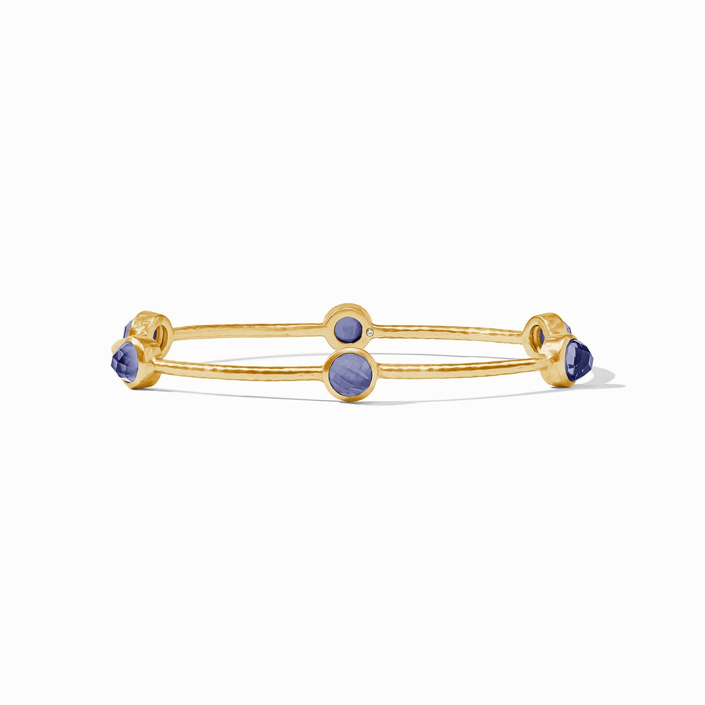 Julie Vos Milano Luxe Bangle in Iridescent Tanzanite Blue, Medium
