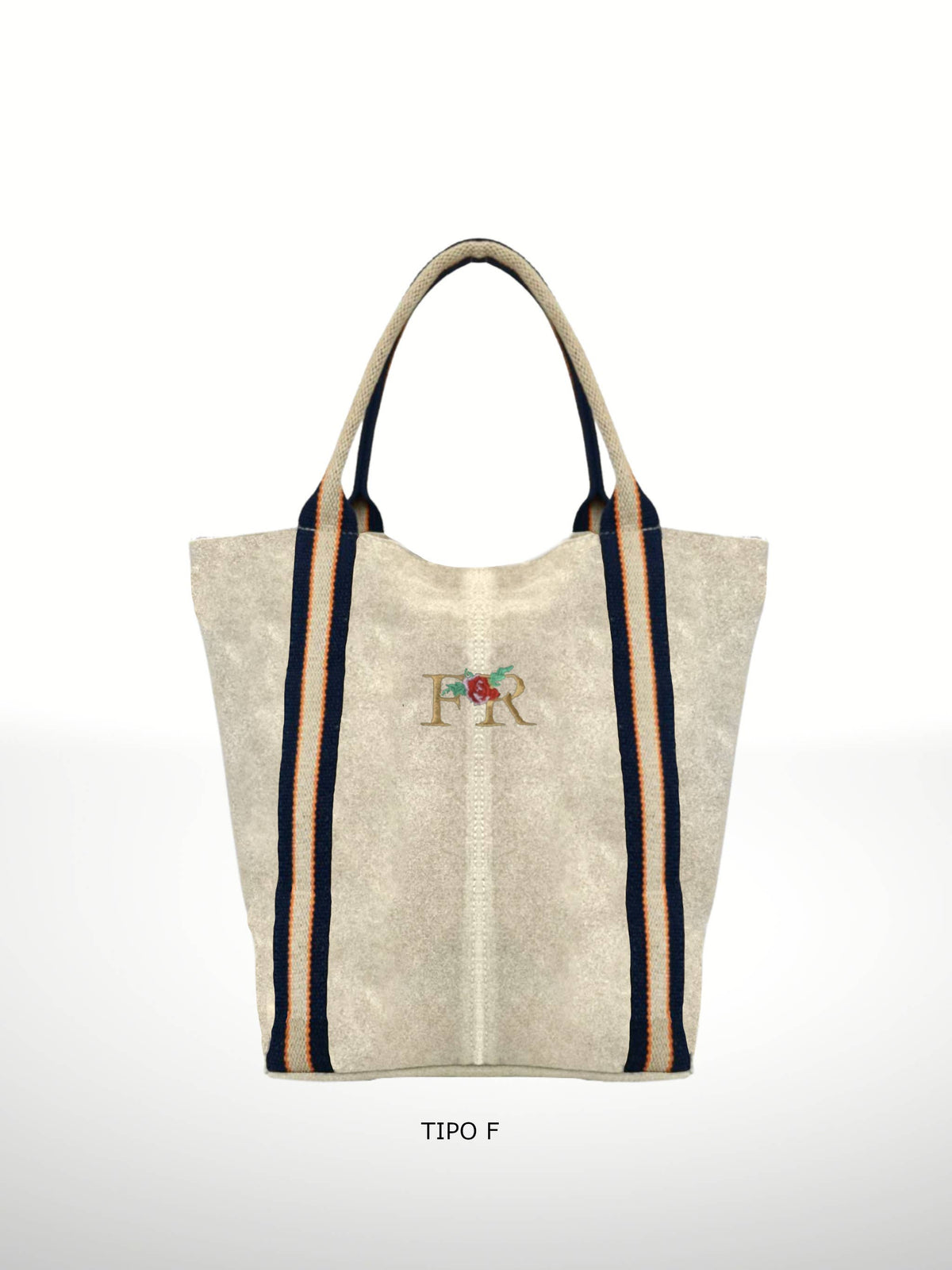 Melody Suede Leather Tote — Red