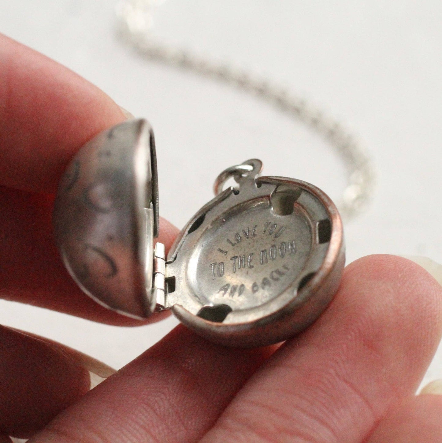 Love You, to the Moon & Back Locket