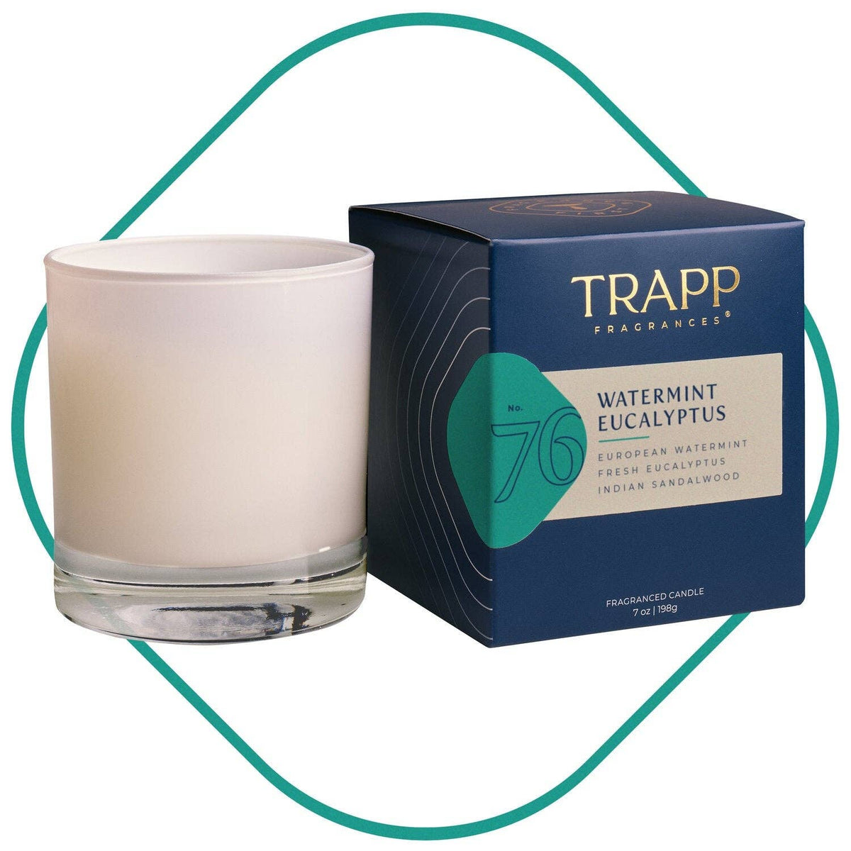 Trapp No. 76 Watermint Eucalyptus 7 oz. Candle in Signature Box
