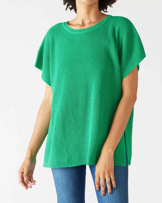 Camden Short Sleeve Sweater - Jade Green