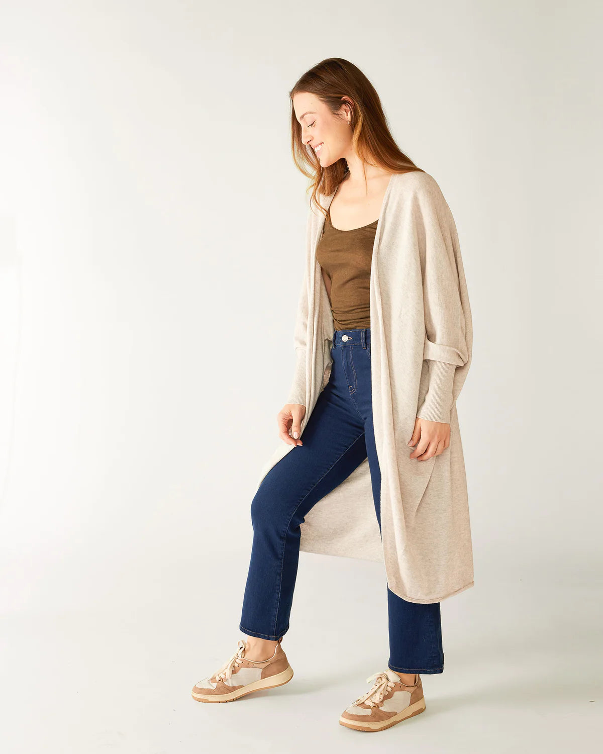 Chelsea Cotton Cashmere Kimono - Cloud