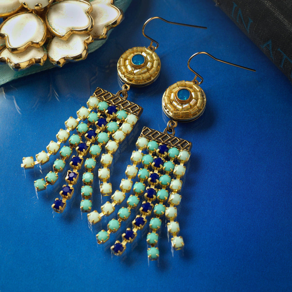 Capri Fringe Statement Earrings