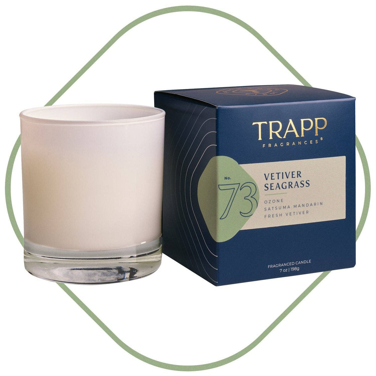 Trapp No. 73 Vetiver Seagrass 7 oz. Candle in Signature Box