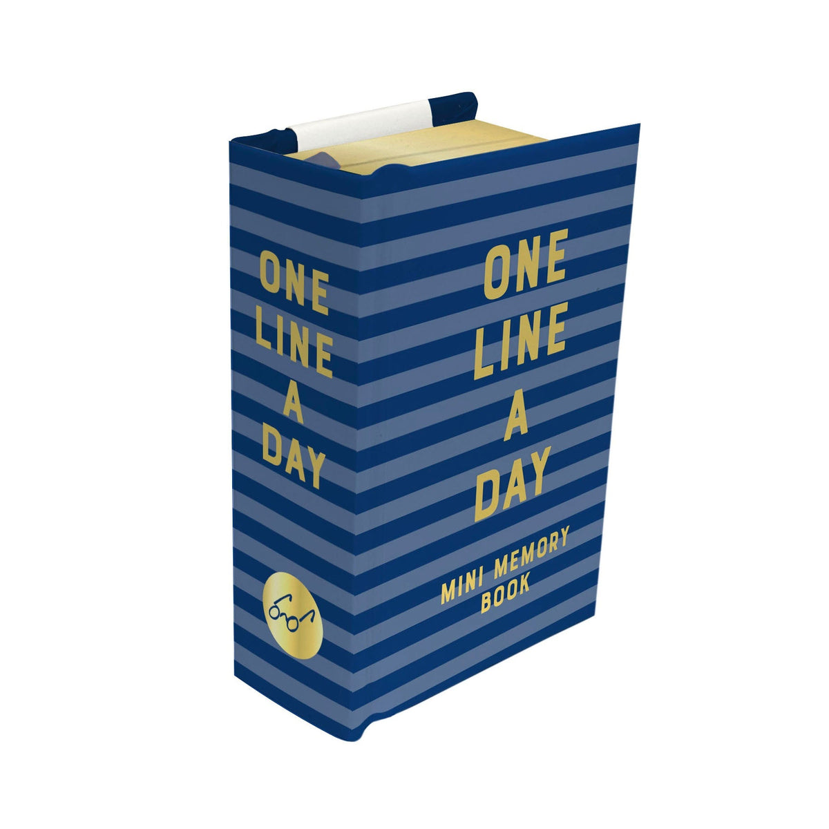 Navy Stripes Mini One Line a Day cover