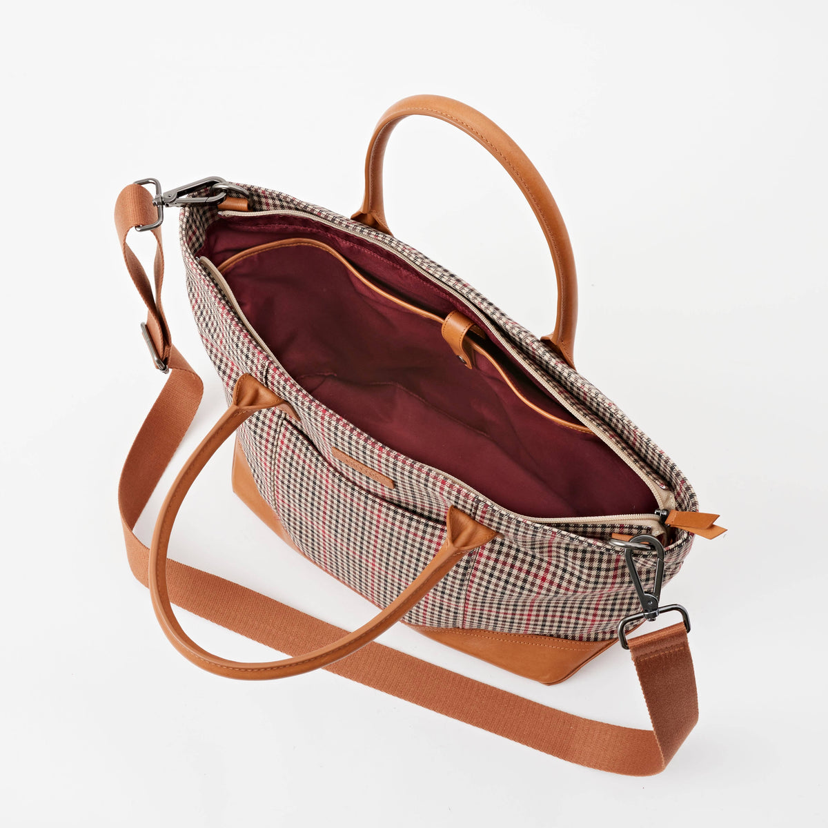 Taylor Tote - Tattersall Plaid