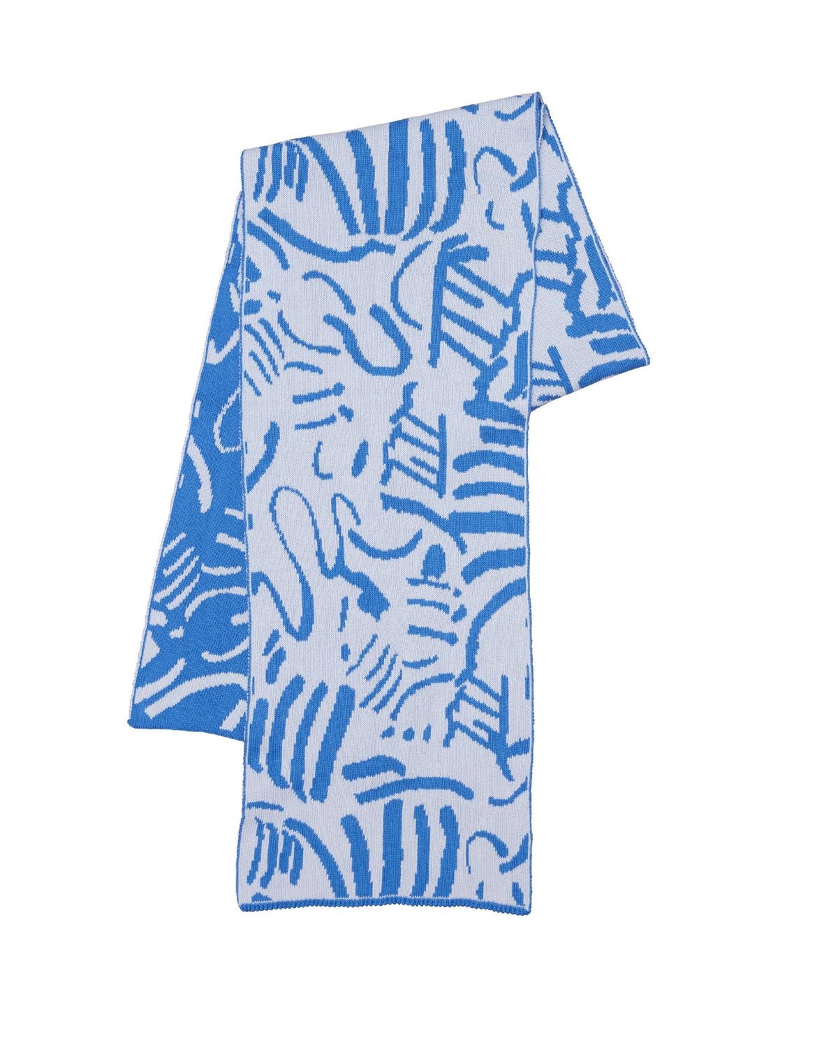 Fold Scarf — Blue Love