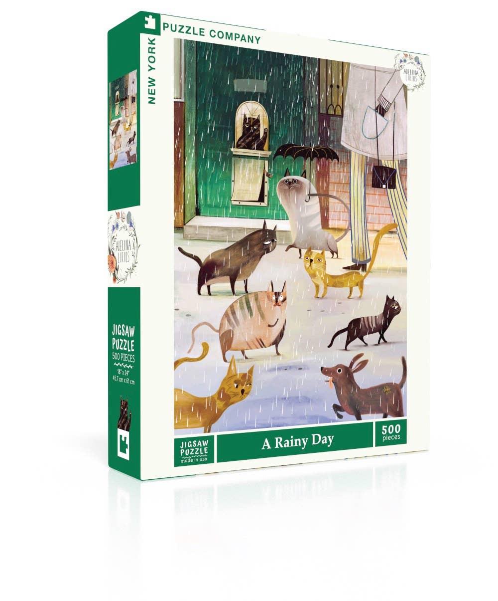 A Rainy Day - 500 Piece Spring Jigsaw Puzzle