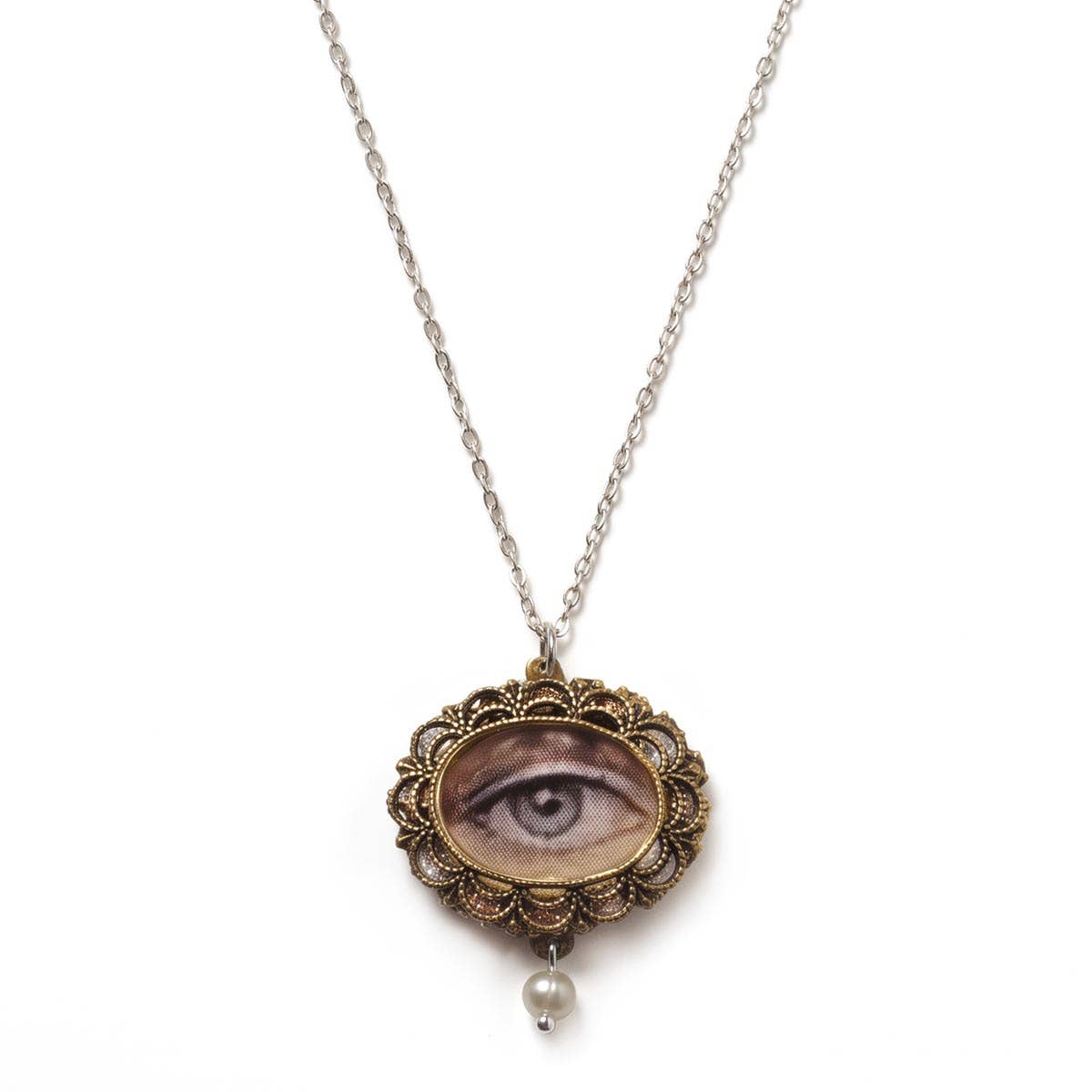 Petite Lover’s Eye Filigree Necklace