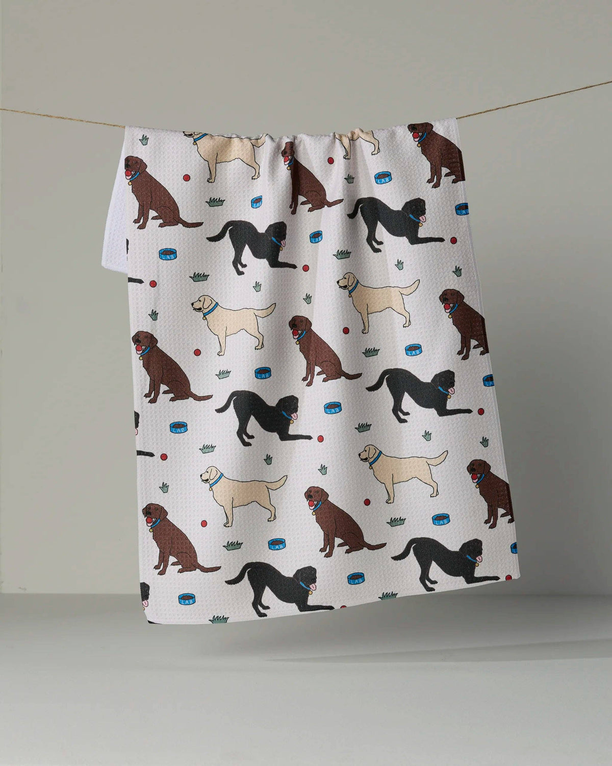 Lab Pals Tea Towel: Multi-lab