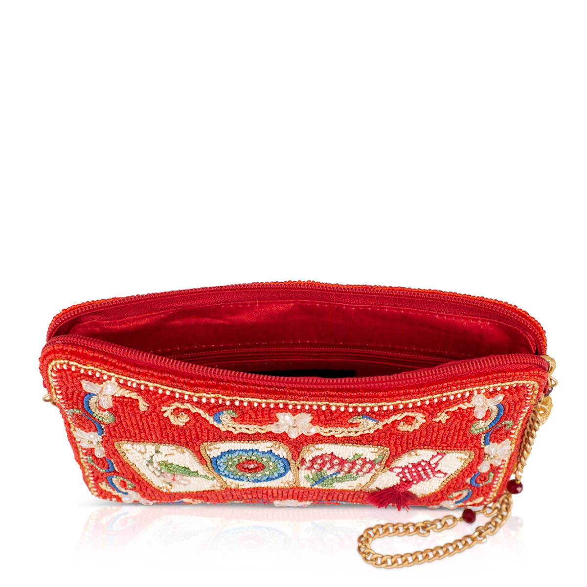 Mahjong Mood Red Tile Game Crossbody Handbag