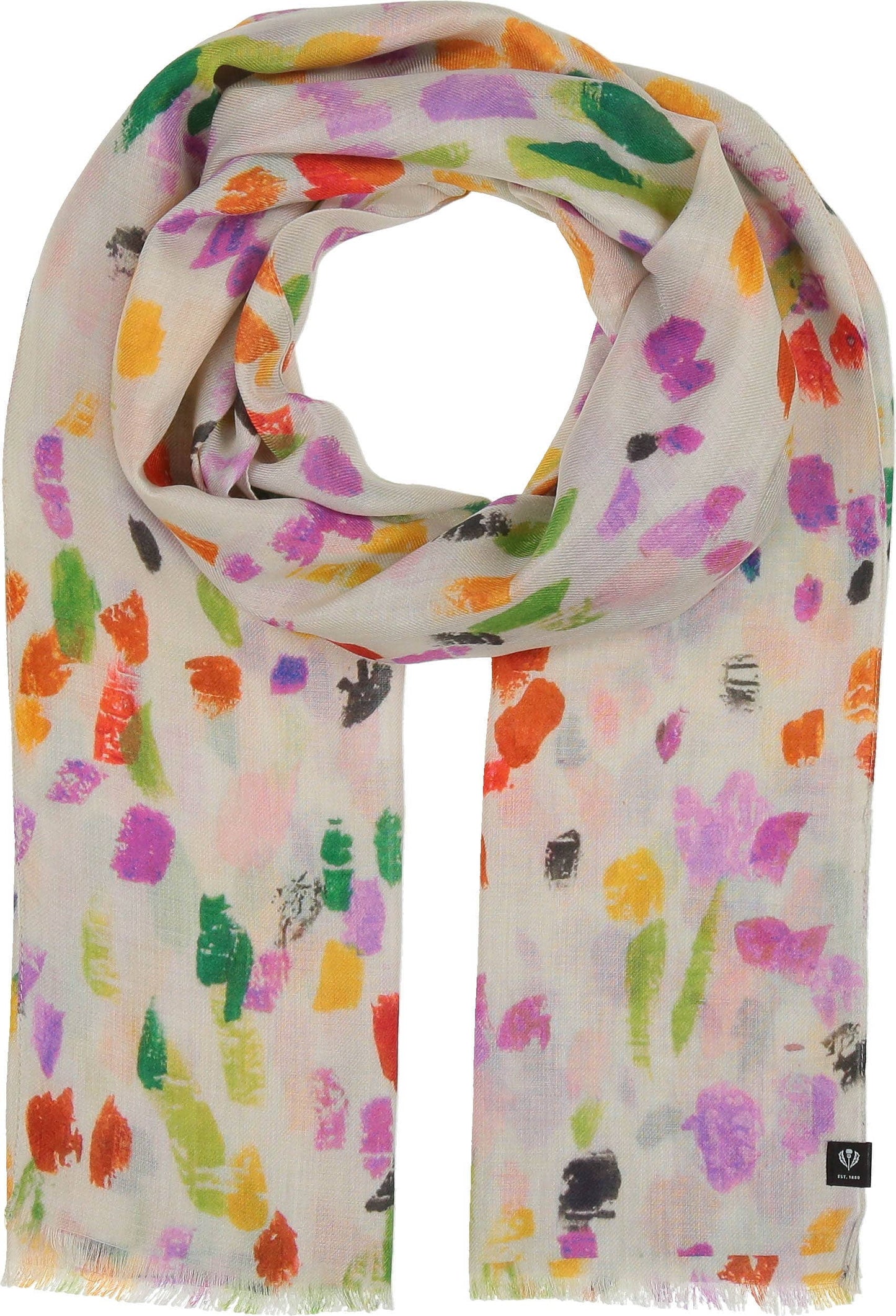 Brush Strokes Scarf-- Dusty Orchid