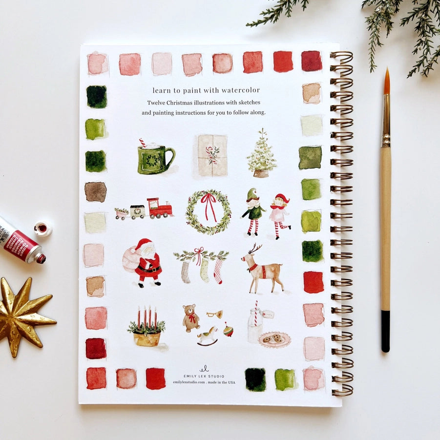 Watercolor Workbook- Christmas