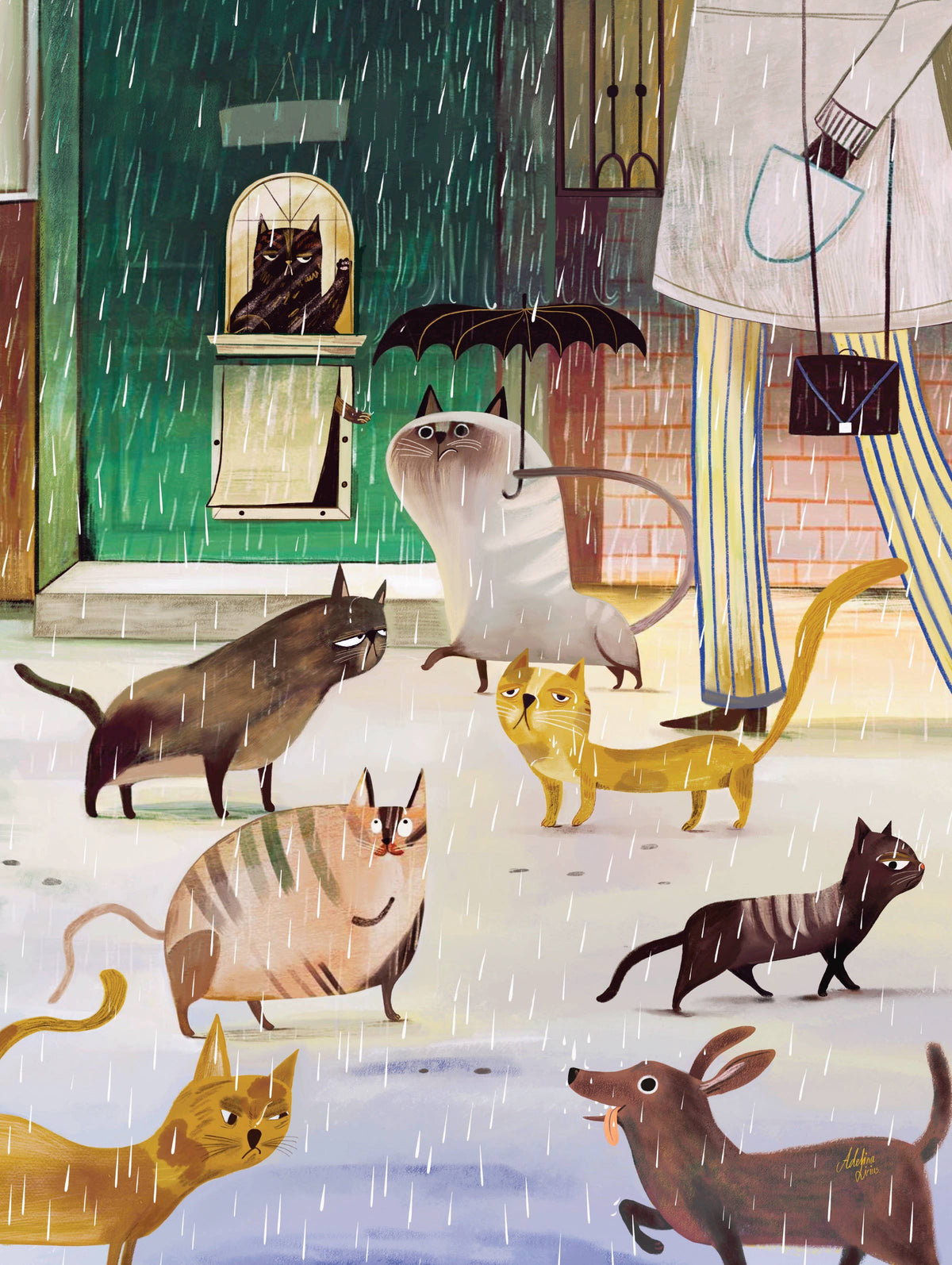 A Rainy Day - 500 Piece Spring Jigsaw Puzzle