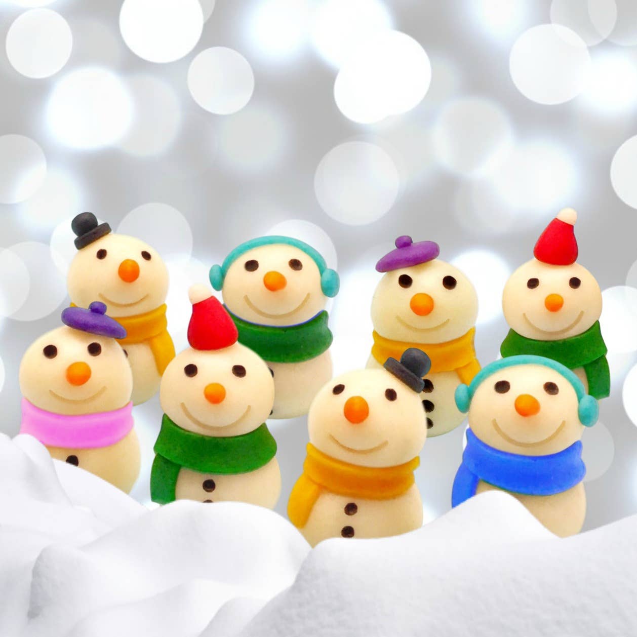 Gourmet Marzipan Snowmen