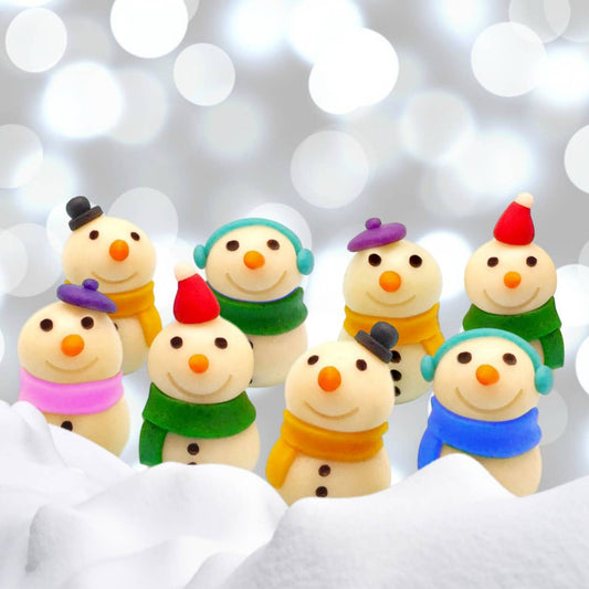 Gourmet Marzipan Snowmen