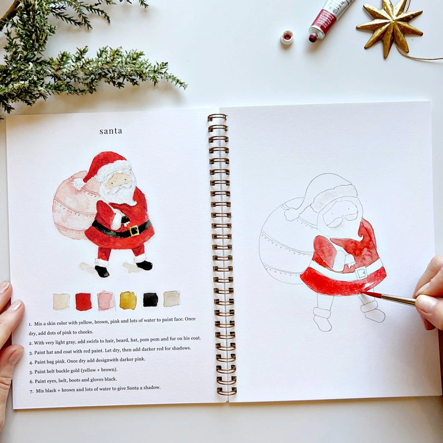 Watercolor Workbook- Christmas