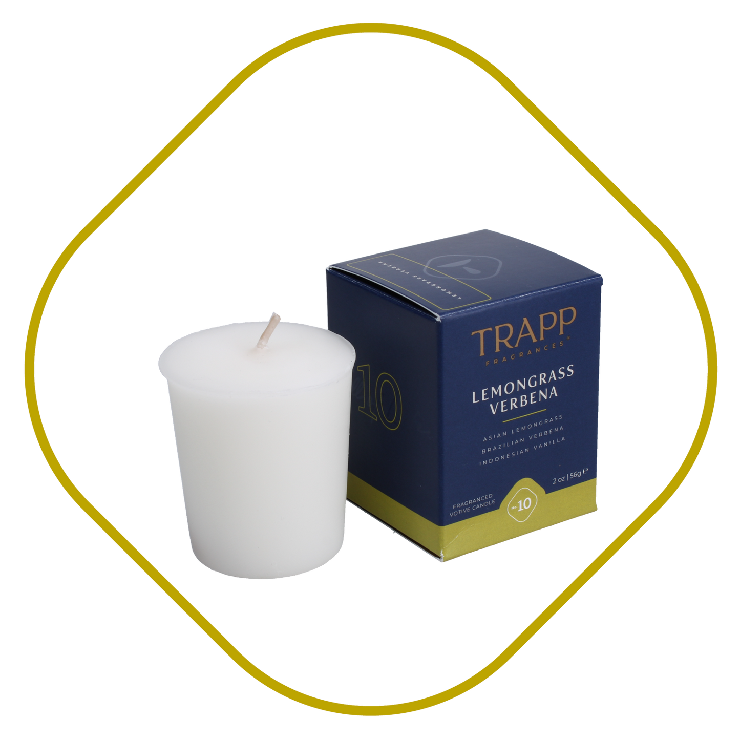 Trapp No. 10 Lemongrass Verbena 2 oz. Votive Candle