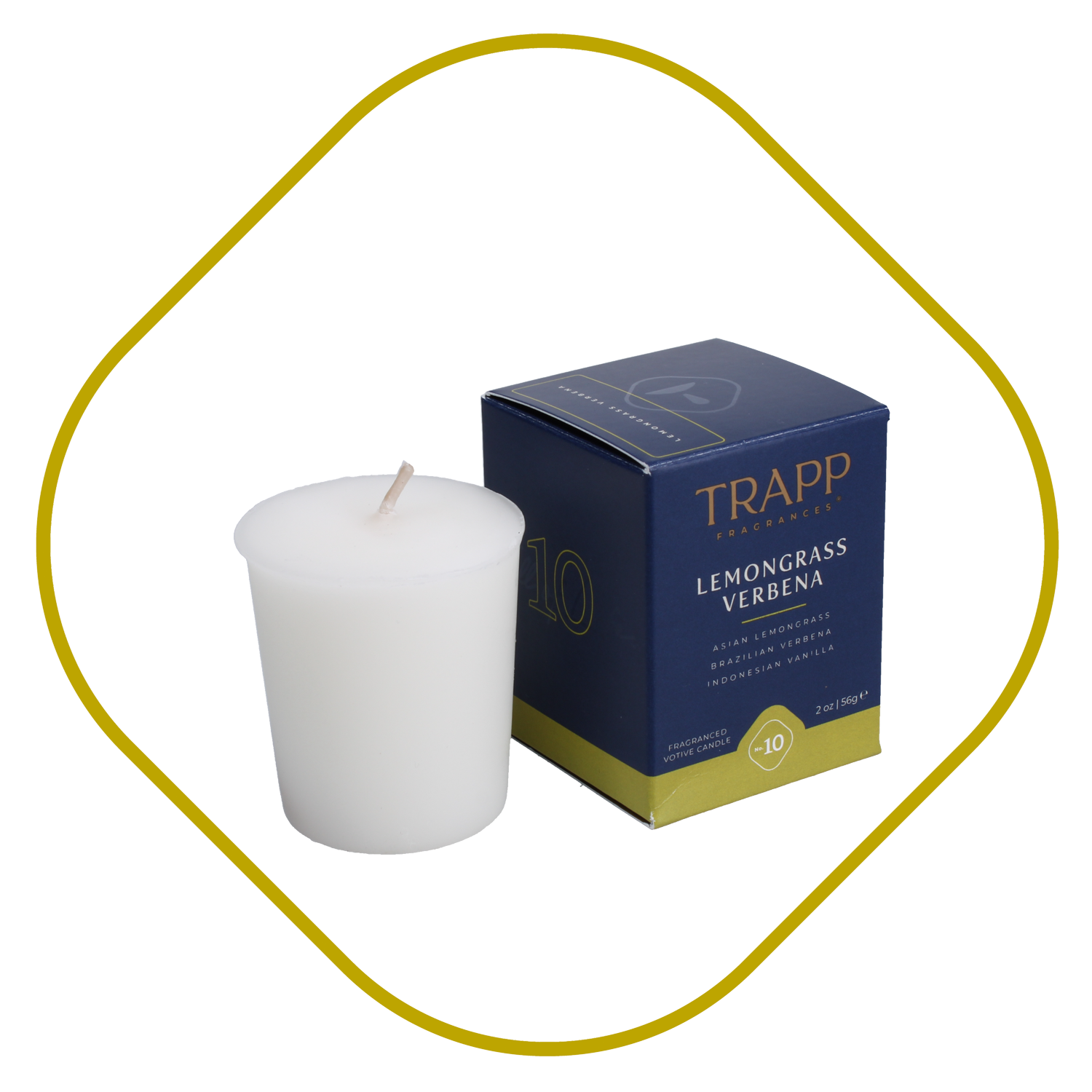 Trapp No. 10 Lemongrass Verbena 2 oz. Votive Candle
