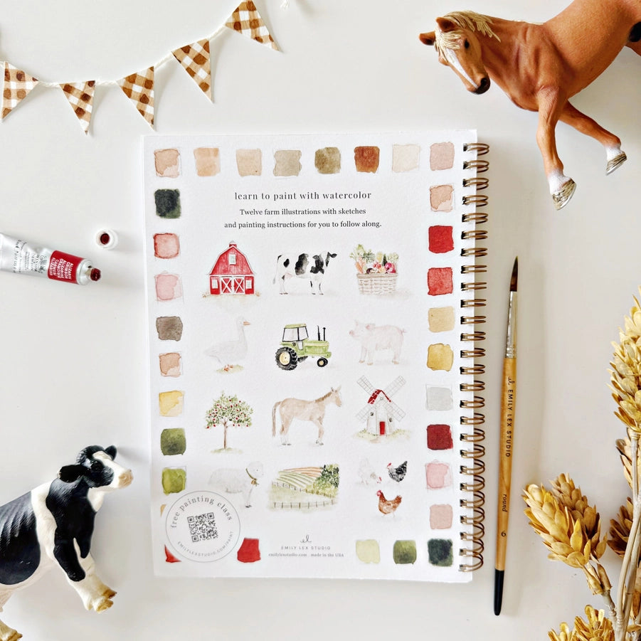 Watercolor Workbook- Farm