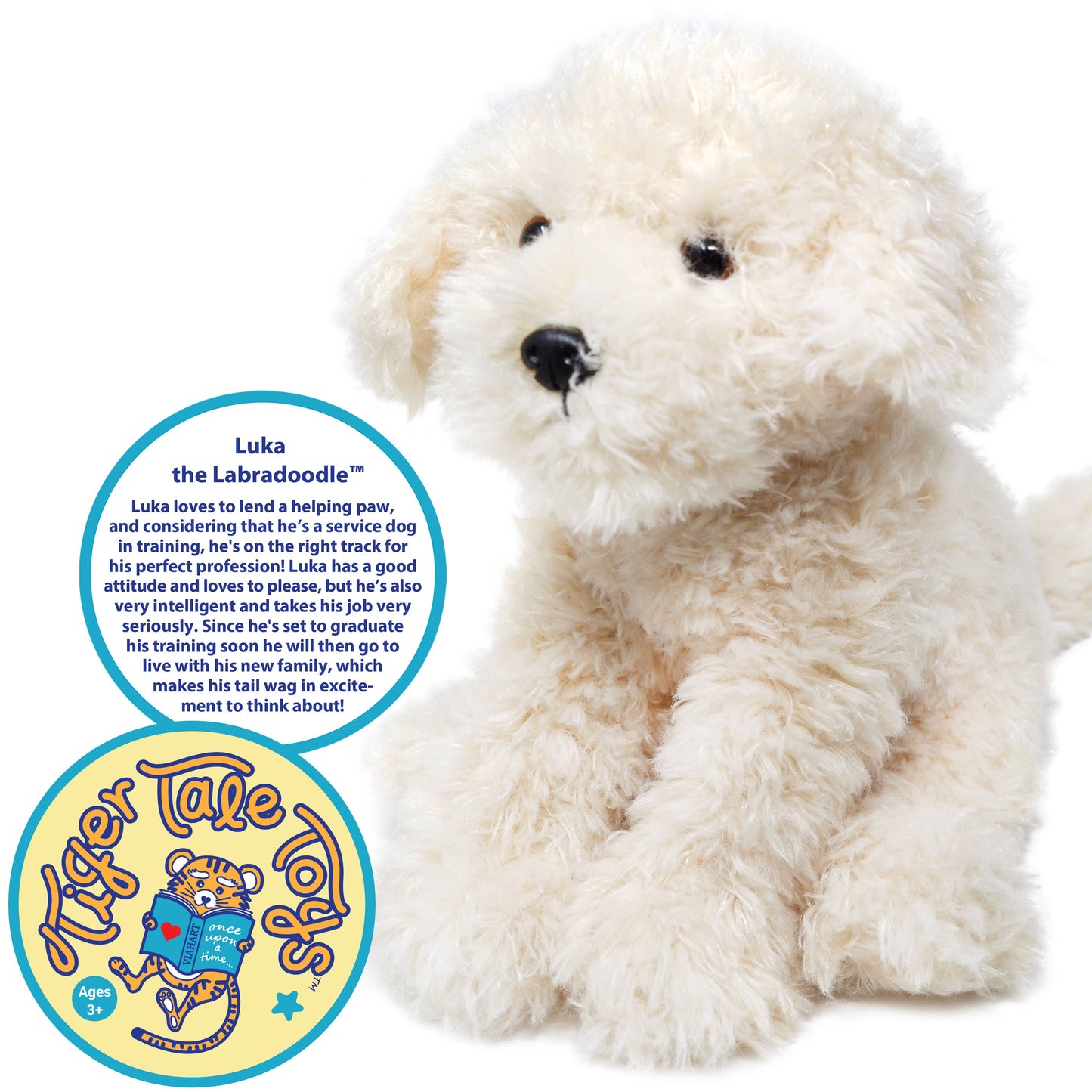 Luka The Labradoodle | 12 Inch Stuffed Animal Plush