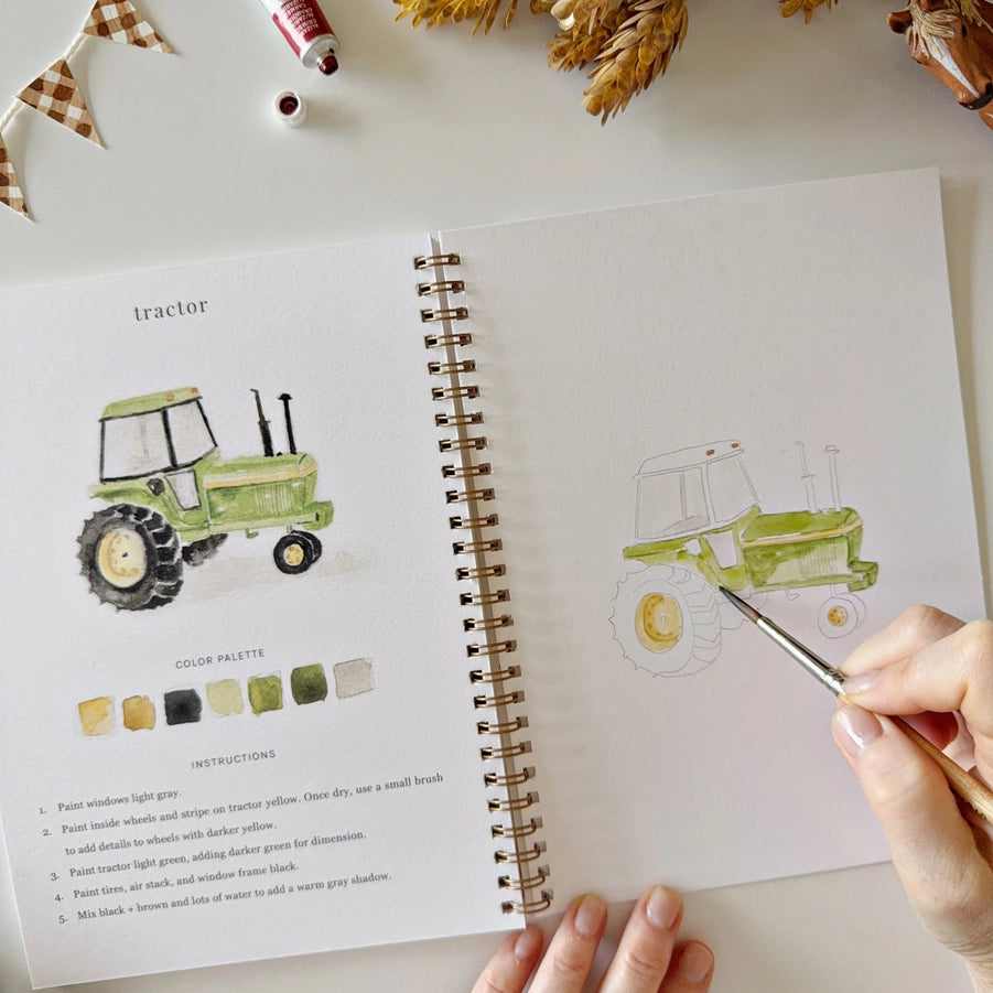 Watercolor Workbook- Farm
