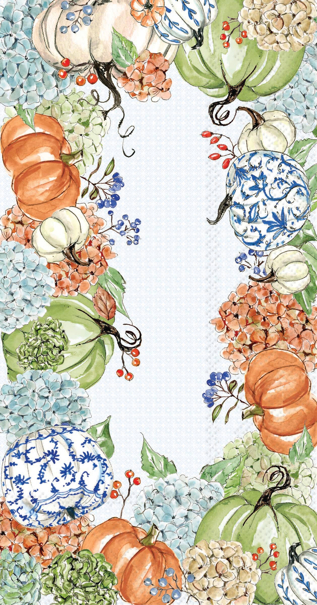 Rosanne Beck Fall Hydrangea Guest Towels