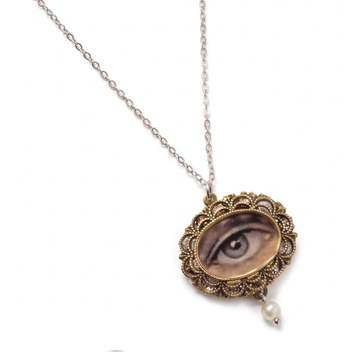 Petite Lover’s Eye Filigree Necklace