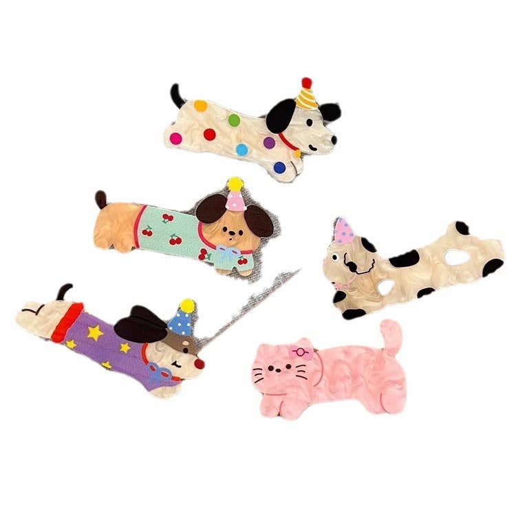 Animal Hair Clasp Barrette