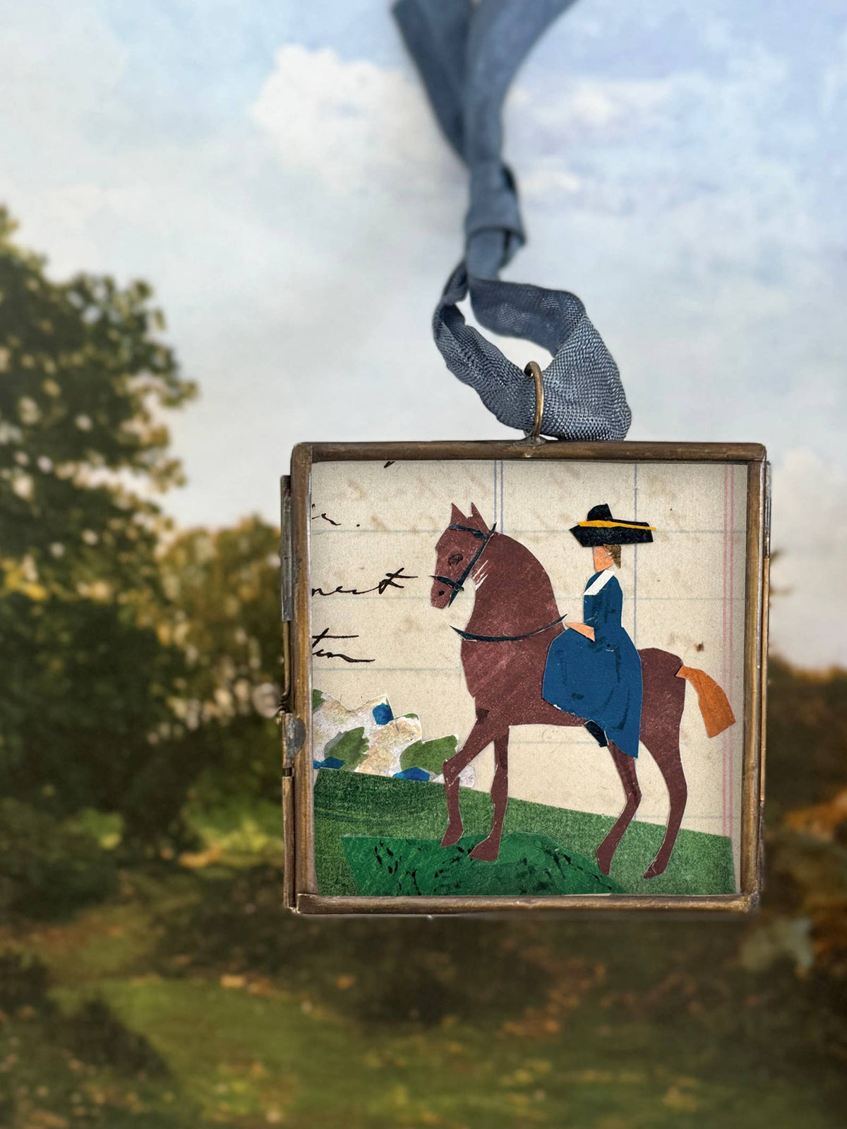 Maris Mirum Riding Day art locket by Brandie Stonge