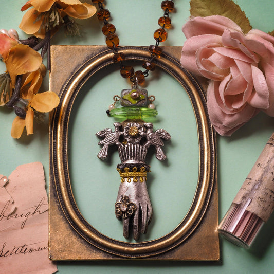 Birds in the Hand Pendant Necklace