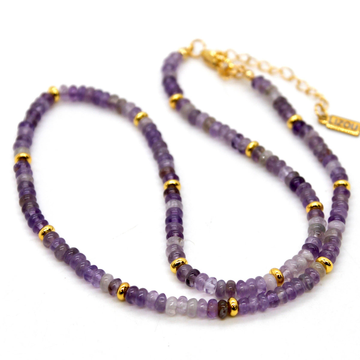 Amethyst + Gold Necklace - NC-509G