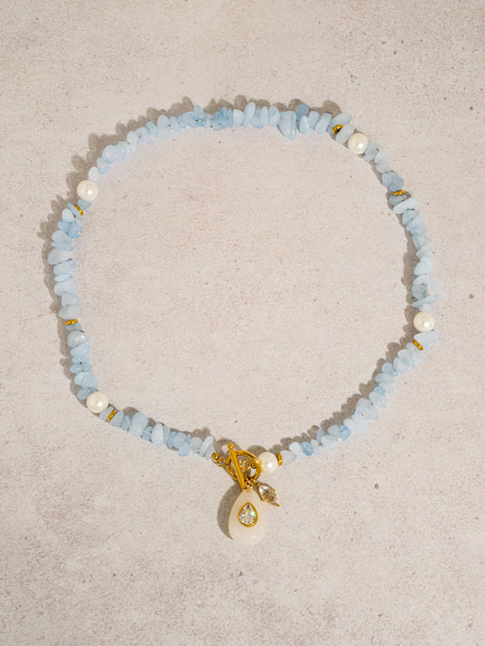 Cercey Necklace — Blue
