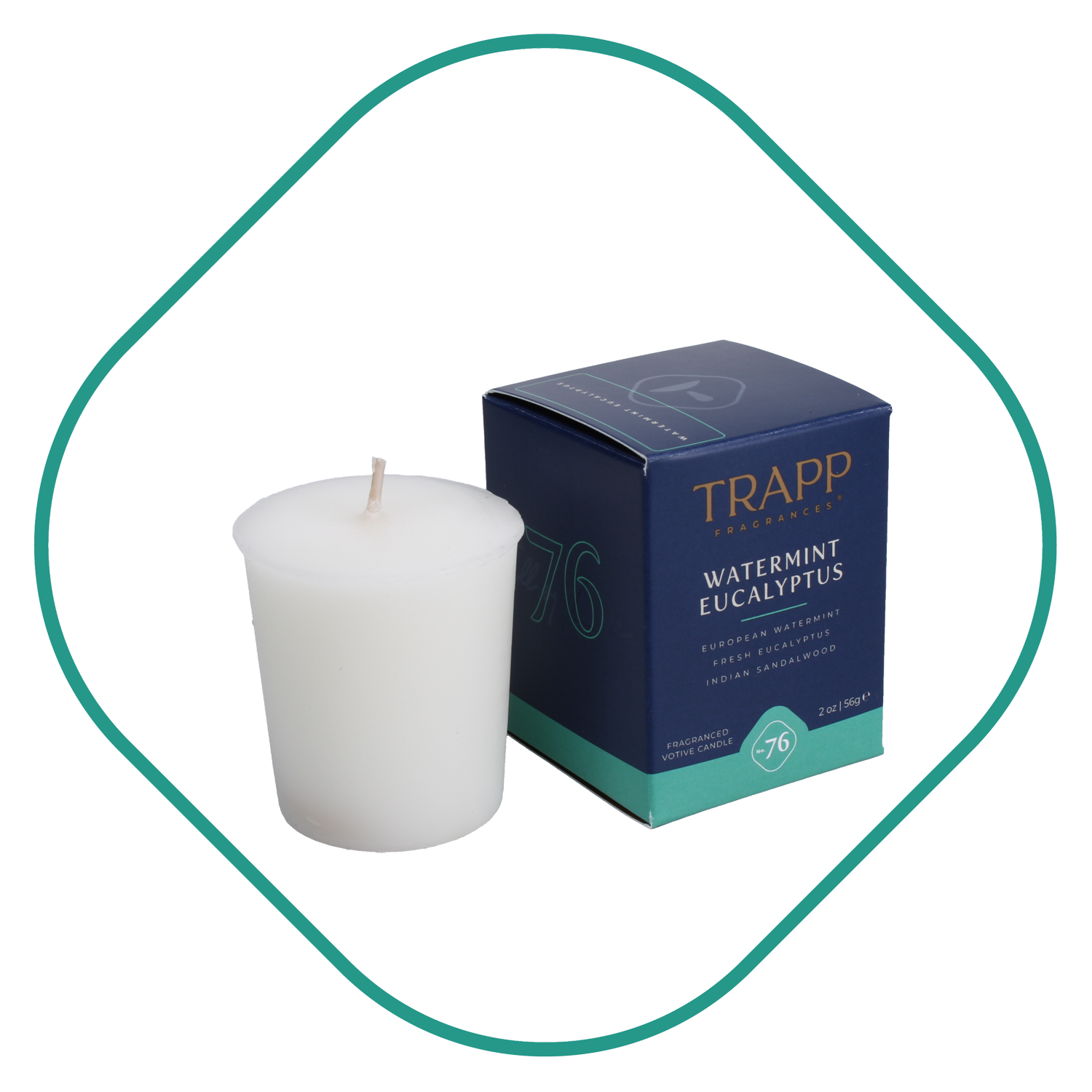 Trapp No. 76 Watermint Eucalyptus 2 oz. Votive Candle