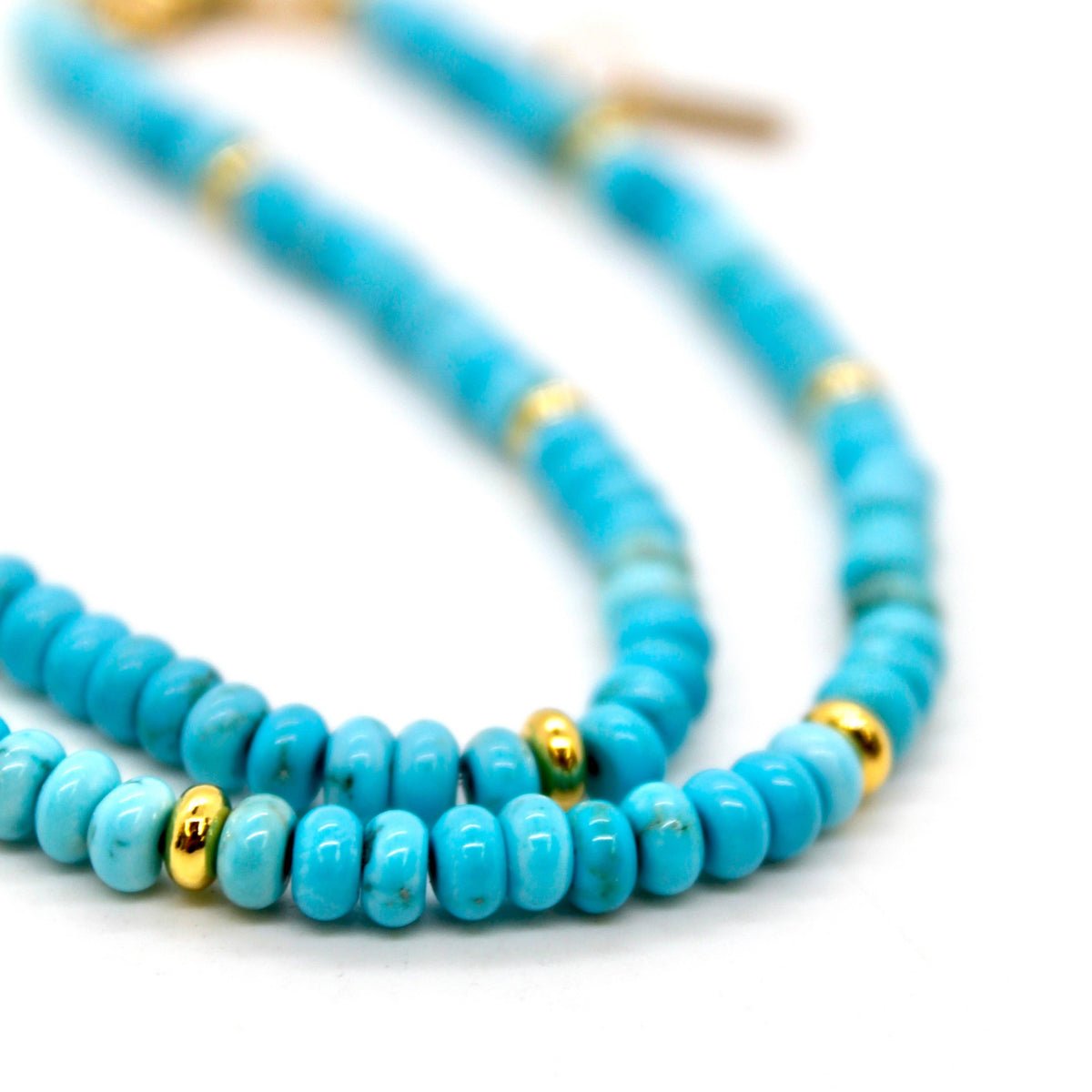 Turquoise + Gold Necklace - NC-505G