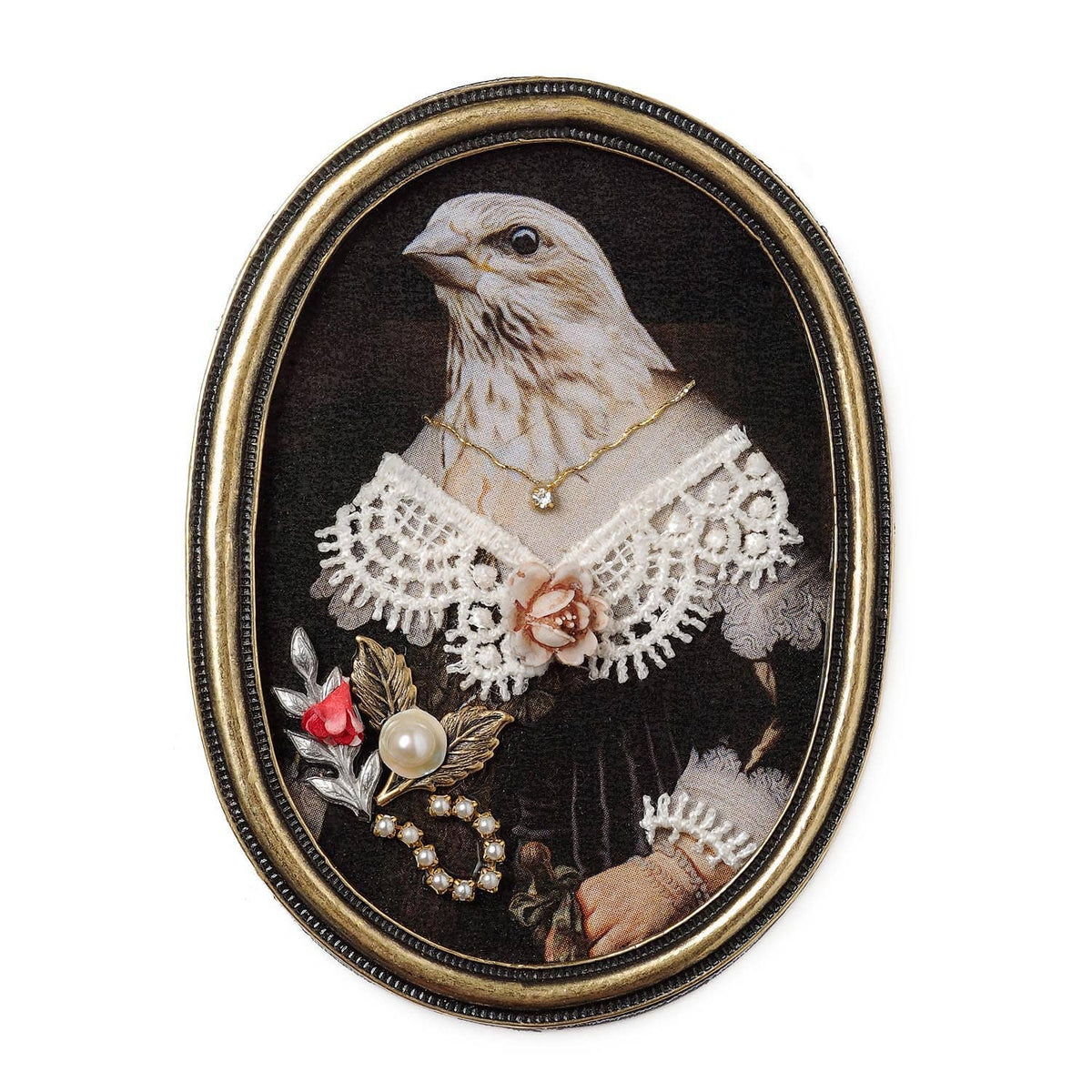 Victorian Bird Portrait Brooch