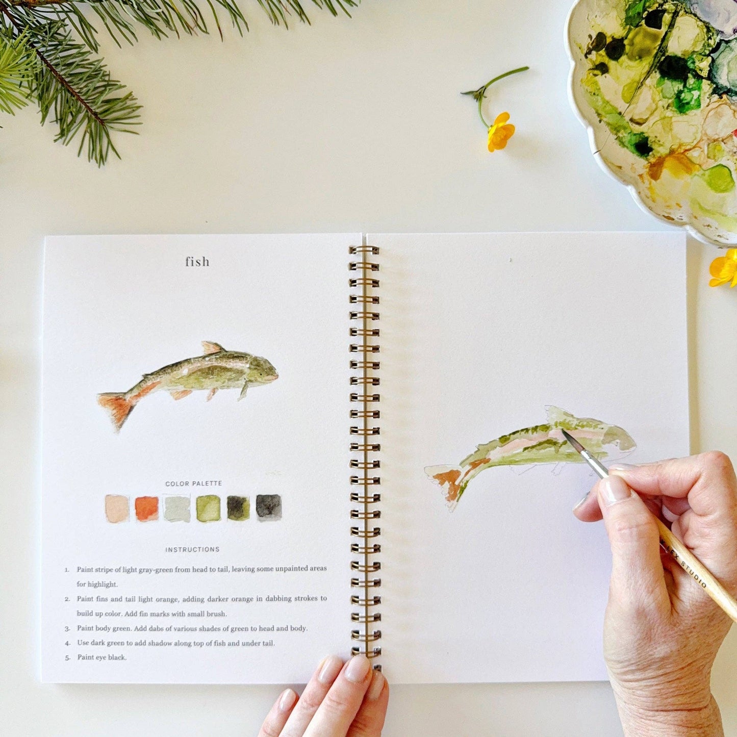 Watercolor Workbook - Camping