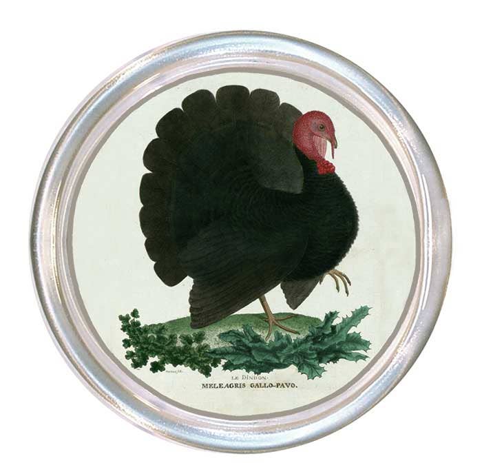 Thanksgiving Turkey glass coaster
