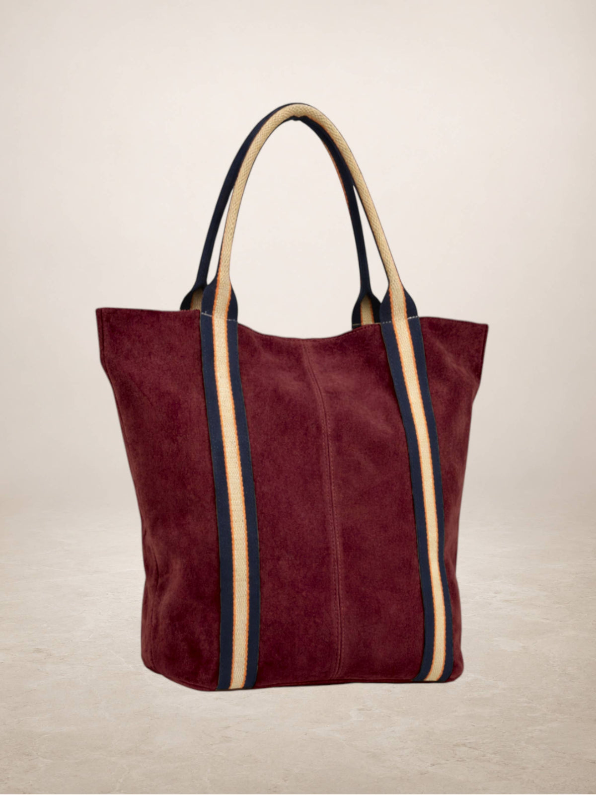 Melody Suede Leather Tote — Olive Green