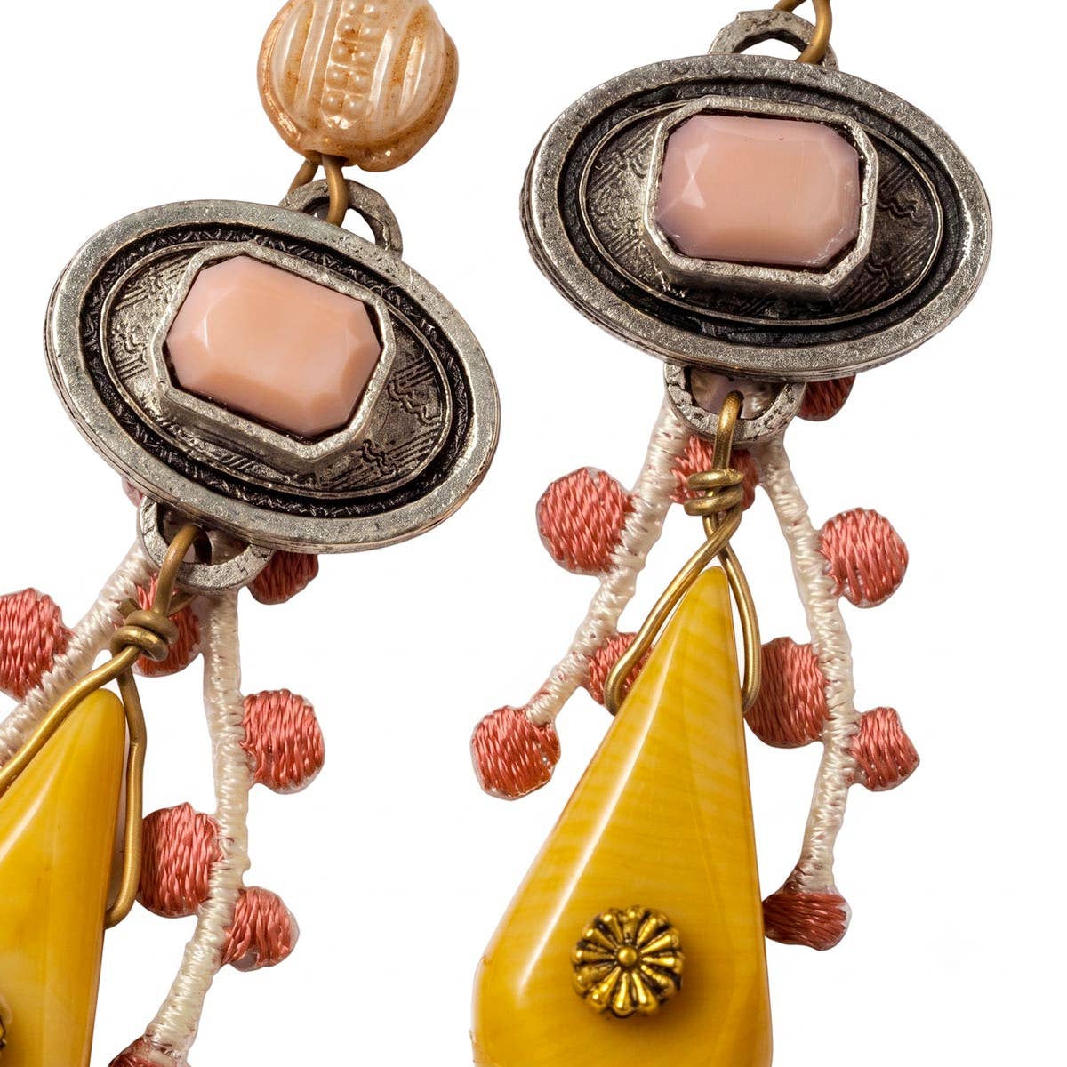 Coral & Saffron Earrings