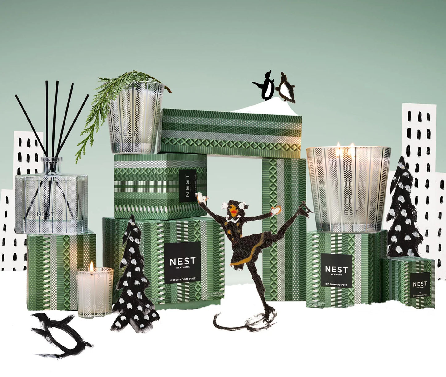 Nest Birchwood Pine Votive Candle